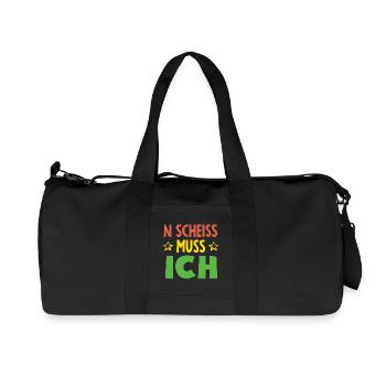 N shit I have to – middle finger - Recycled Canvas Sports Bag by Stanley/Stella - black - Front