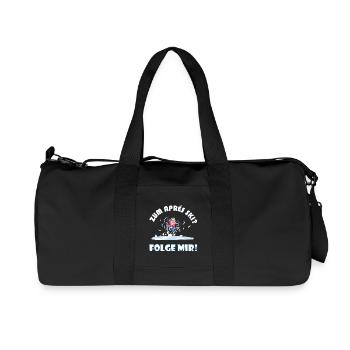 For après-ski? Follow me! – Funny Winter Saying - Recycled Canvas Sports Bag by Stanley/Stella - black - Front