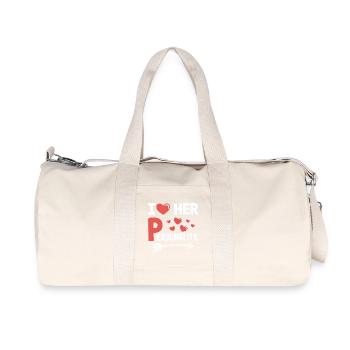 J’aime sa personnalité drôle, j’aime dire - Sac de sport en toile recyclée Stanley/Stella - blanc naturel - Devant