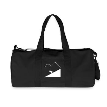 Rabbit Skier - Recycled Canvas Sports Bag by Stanley/Stella - black - Front