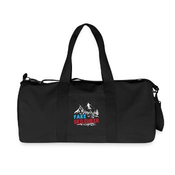 Ski Instructor FAKE SKI INSTRUCTOR Skiing Funny - Recycled Canvas Sports Bag by Stanley/Stella - black - Front