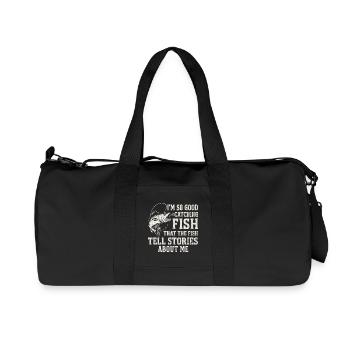 I'm So Good At Catching Fish Angler Saying Fishing - Recycled Canvas Sports Bag by Stanley/Stella - black - Front