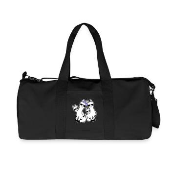 Lamas, maman, enfants, famille, papa, lunettes de soleil - Sac de sport en toile recyclée Stanley/Stella - noir - Devant
