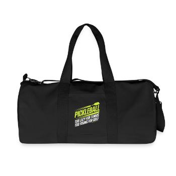 Pickleball Spieler Too Lazy For Tennis Pickleball - Recycelte Canvas-Sporttasche von Stanley/Stella - Schwarz - Vorne