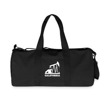 California Oilfield Pumpjack Design - Recycled Canvas Sports Bag by Stanley/Stella - black - Front