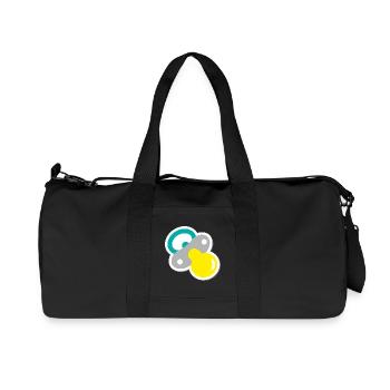 schnuller - Recycelte Canvas-Sporttasche von Stanley/Stella - Schwarz - Vorne