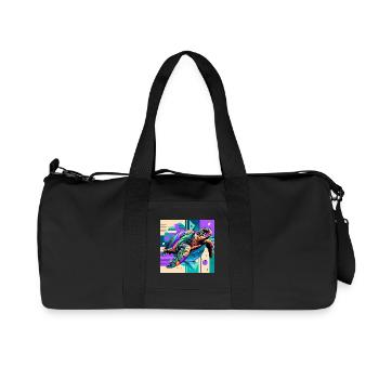turtle - Recycled Canvas Sports Bag by Stanley/Stella - black - Front