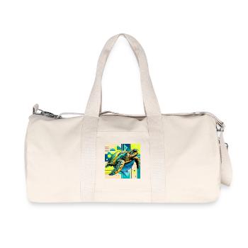 turtle - Recycled Canvas Sports Bag by Stanley/Stella - natural - Front