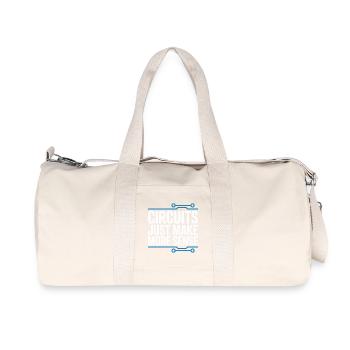 Circuits make technology more meaningful - Recycled Canvas Sports Bag by Stanley/Stella - natural - Front