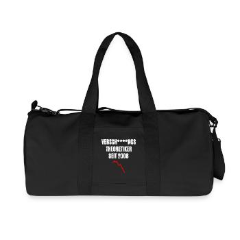 Verschwörungstheoretiker Wirtschaft - Recycelte Canvas-Sporttasche von Stanley/Stella - Schwarz - Vorne