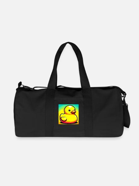 Ente Ente Ente Ente Ente - Recycelte Canvas-Sporttasche von Stanley/Stella - Schwarz