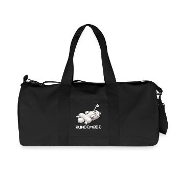 Dog Tired Samoyed Samoyed Owner Samoyed Dog - Recycled Canvas Sports Bag by Stanley/Stella - black - Front