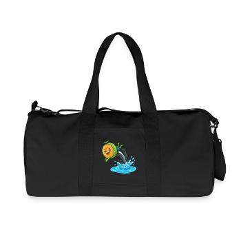 Éclaboussures de pastèque, ambiances de piscine d’été, mesdames - Sac de sport en toile recyclée Stanley/Stella - noir - Devant