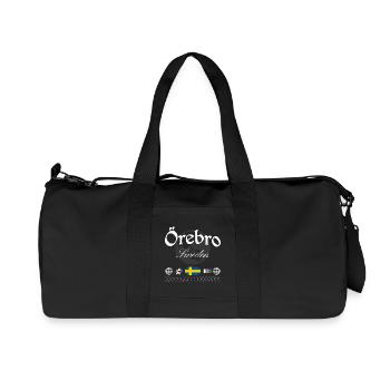 Örebro Schweden Streetwear Reise Souvenir - Recycelte Canvas-Sporttasche von Stanley/Stella - Schwarz - Vorne