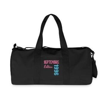 Français 30e Anniversaire, Septembre 1996 - Sac de sport en toile recyclée Stanley/Stella - noir - Devant
