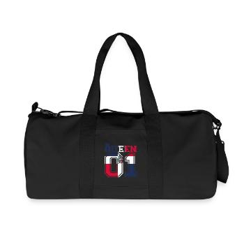 partner land king 01 prince Dominikanische Republi - Recycelte Canvas-Sporttasche von Stanley/Stella - Schwarz - Vorne