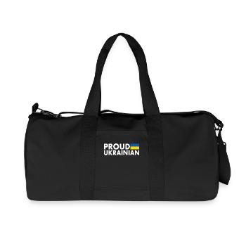 Proud ukrainian - Recycelte Canvas-Sporttasche von Stanley/Stella - Schwarz - Vorne