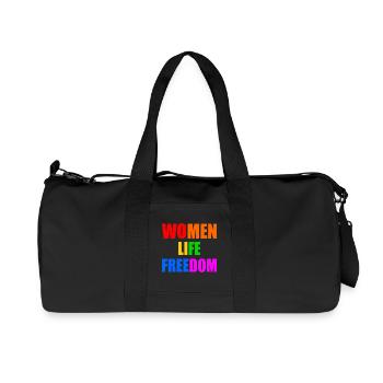 WOMEN LIFE FREEDOM - Recycelte Canvas-Sporttasche von Stanley/Stella - Schwarz - Vorne