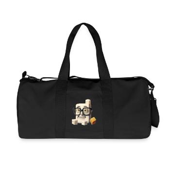 Sweet Science: The Nerdy Sugar Cube - Recycled Canvas Sports Bag by Stanley/Stella - black - Front