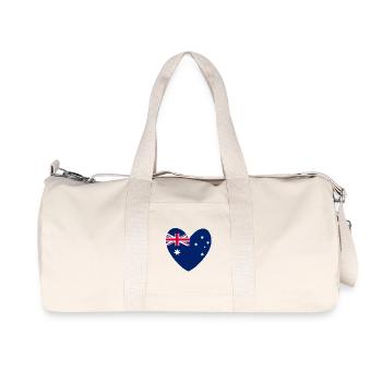 Das Herz Australiens - Recycelte Canvas-Sporttasche von Stanley/Stella - Naturweiß - Vorne