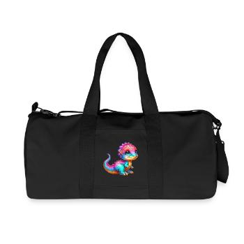 Dinosaure - Sac de sport en toile recyclée Stanley/Stella - noir - Devant