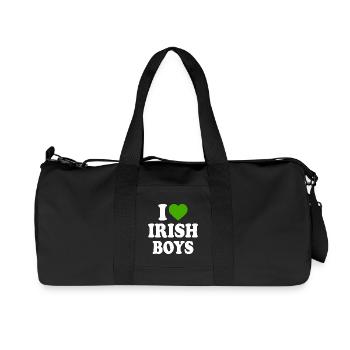 i love irish boys - Sac de sport en toile recyclée Stanley/Stella - noir - Devant