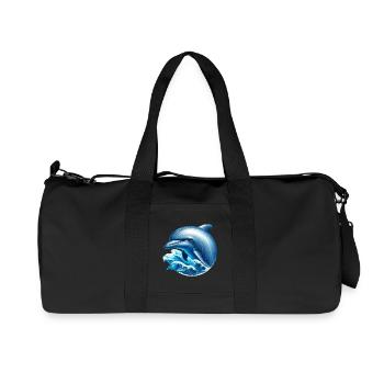 Dolphin - Recycled Canvas Sports Bag by Stanley/Stella - black - Front