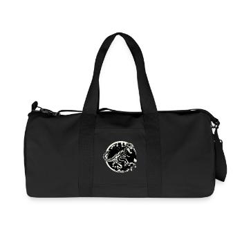 Dinosaur Skeleton Tyrannosaurus Rex Dino Fossil - Recycled Canvas Sports Bag by Stanley/Stella - black - Front