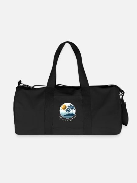 Take me to the Beach - Recycled Canvas Sports Bag by Stanley/Stella - black