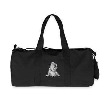 Chapeau de marin phoque - Sac de sport en toile recyclée Stanley/Stella - noir - Devant