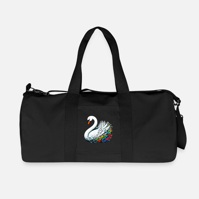 Schwan - Recycelte Canvas-Sporttasche von Stanley/Stella - Schwarz