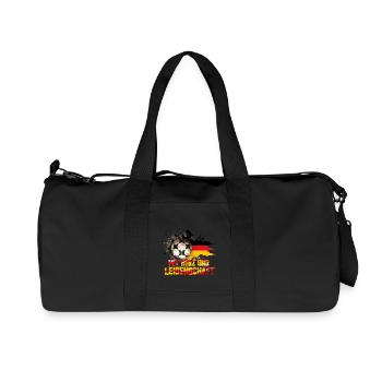 Fan d’Allemagne – avec cœur et passion - Sac de sport en toile recyclée Stanley/Stella - noir - Devant