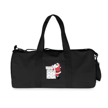 Silhouette du Père Noël Style minimaliste - Sac de sport en toile recyclée Stanley/Stella - noir - Devant
