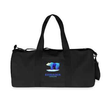 baths winter bathing polar bear bathing - Recycled Canvas Sports Bag by Stanley/Stella - black - Front