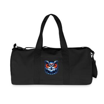 Owl - Recycled Canvas Sports Bag by Stanley/Stella - black - Front