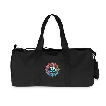 Om Mandala Spirituelles Zen Yoga Buddhistische - Recycelte Canvas-Sporttasche von Stanley/Stella - Schwarz - Vorne