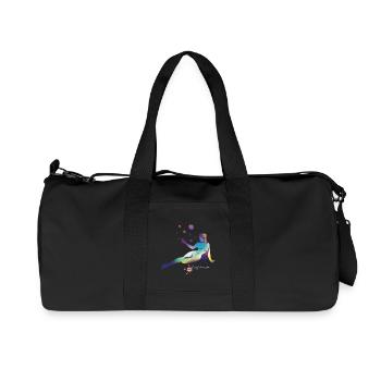 Cosmic Dreams Silhouette - Recycled Canvas Sports Bag by Stanley/Stella - black - Front