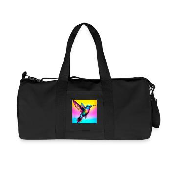 Kolibri - Recycelte Canvas-Sporttasche von Stanley/Stella - Schwarz - Vorne