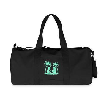 Frauen Silhouetten Design - Recycelte Canvas-Sporttasche von Stanley/Stella - Schwarz - Vorne