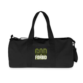Grunge Dieu nous en préserve à la nigériane, dicton africain - Sac de sport en toile recyclée Stanley/Stella - noir - Devant