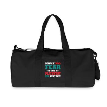 PLatzwartHave no Fear the Platzwart is here Outfit - Recycelte Canvas-Sporttasche von Stanley/Stella - Schwarz - Vorne