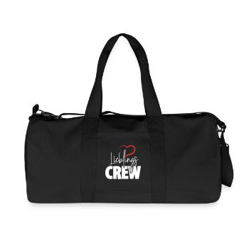 Lieblingscrew Herz - Recycelte Canvas-Sporttasche von Stanley/Stella - Schwarz - Vorne