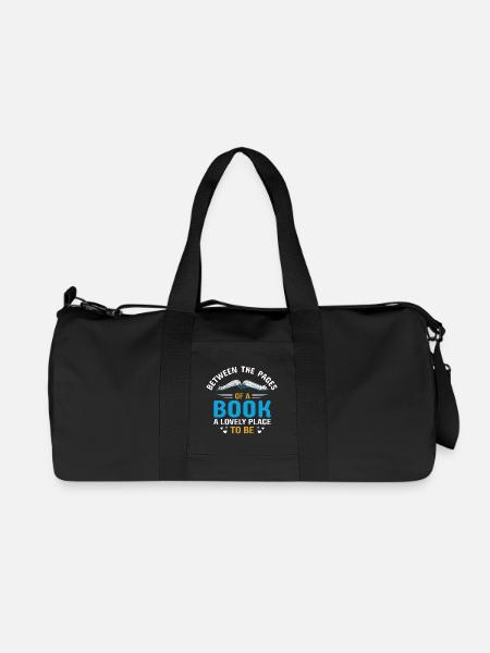 Entre les pages d’un livre - Sac de sport en toile recyclée Stanley/Stella - noir