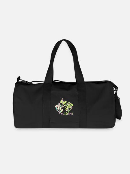 color nature - bloom - Recycled Canvas Sports Bag by Stanley/Stella - black