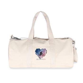 Balade en forme de cœur à l’aquarelle - Sac de sport en toile recyclée Stanley/Stella - blanc naturel - Devant