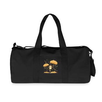 Acrobaties de chats dans la forêt d’étoiles - Sac de sport en toile recyclée Stanley/Stella - noir - Devant