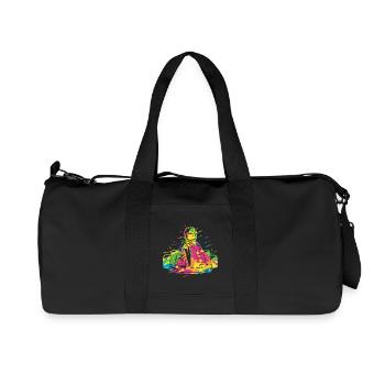 Kart Racing Go Karts Motorsport Colorful Go-Kart - Recycled Canvas Sports Bag by Stanley/Stella - black - Front