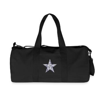Star Camouflage - Recycled Canvas Sports Bag by Stanley/Stella - black - Front