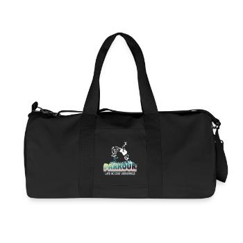 Parkour Life Beyond Boundaries - Recycled Canvas Sports Bag by Stanley/Stella - black - Front