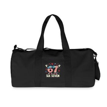 US Flag 67 Memes Six Seven - Sac de sport en toile recyclée Stanley/Stella - noir - Devant
